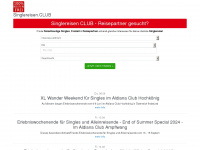 singlereisen.club Webseite Vorschau