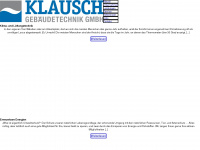 klausch-gebaeudetechnik.de Webseite Vorschau