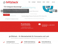 blitz-lack.de Webseite Vorschau