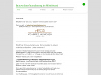 innovationsfinanzierung.com Webseite Vorschau