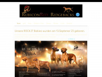 rubiconred-ridgeback.com Webseite Vorschau