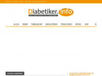 diabetiker.info Webseite Vorschau
