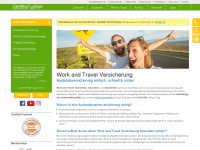 work-travel-versicherung.de Webseite Vorschau