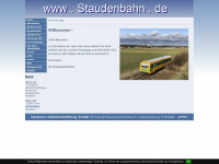 staudenbahn.de Webseite Vorschau