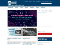 archivists.org Webseite Vorschau