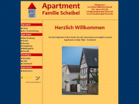scheibel-apartment.de Webseite Vorschau