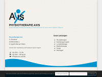physio-axis.de Webseite Vorschau