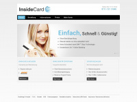 insidecard.de Webseite Vorschau