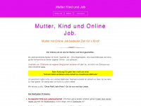 mutter-kind-und-job.de Webseite Vorschau