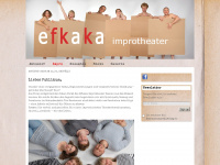 efkaka-improtheater.de Webseite Vorschau