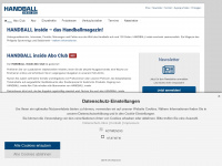 handballinside.de Webseite Vorschau