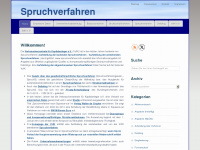 spruchverfahren.info Webseite Vorschau