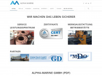 alpha-marine.bg Webseite Vorschau