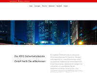 axis-sicherheit.de Webseite Vorschau
