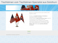 tischfahnen.ch Webseite Vorschau