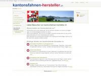 kantonsfahnen-hersteller.ch Webseite Vorschau
