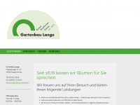 gartenbau-lange.com Webseite Vorschau