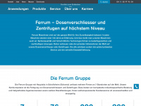 ferrum.net Webseite Vorschau