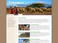 tansania-reise.net Webseite Vorschau