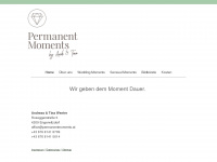 permanentmoments.at Webseite Vorschau