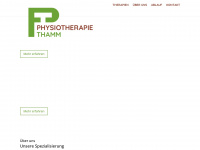 physiotherapie-thamm.de Webseite Vorschau
