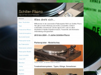schiller-phono.de Webseite Vorschau
