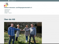 hib-ev.de Webseite Vorschau