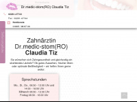 zahnarztpraxis-tiz.de Webseite Vorschau