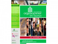 orgelsommer-im-taunus.de Webseite Vorschau