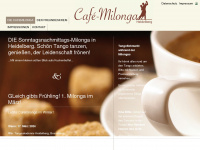 cafe-milonga.de Webseite Vorschau
