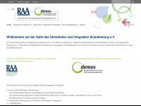 demokratie-integration-brandenburg.de Webseite Vorschau