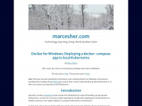 marcesher.com Webseite Vorschau
