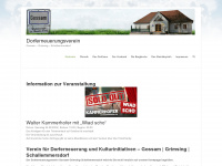 dorfhaus-gossam.at Webseite Vorschau