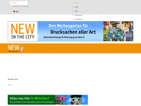 newinthecity.de Webseite Vorschau
