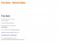 frei-sein.info Webseite Vorschau