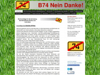 b74neindanke.de Webseite Vorschau