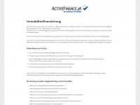 activefinance.at Webseite Vorschau