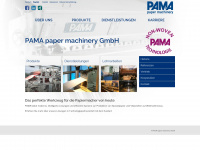 pama-papermachinery.com Webseite Vorschau