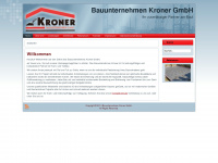 bauunternehmen-kroner.de Webseite Vorschau