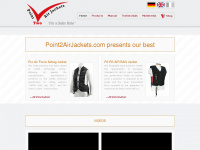 point2airjackets.com Webseite Vorschau