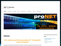 pronet.bz Webseite Vorschau