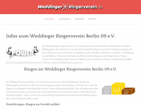 weddinger-ringerverein.de Webseite Vorschau