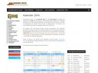 kalender-2016.de Webseite Vorschau