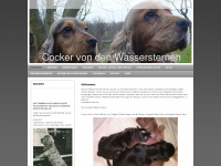 cocker-von-den-wassersternen.de Webseite Vorschau