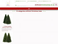 artificialchristmastree.co.uk Webseite Vorschau