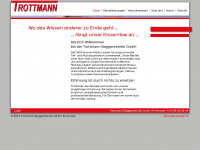 trottmann-baggerbetrieb.ch Webseite Vorschau