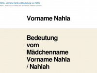 nahla.ch Webseite Vorschau