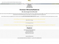kremserwirtschaftsbeirat.at Webseite Vorschau