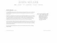 johnmillerpaintings.com Webseite Vorschau