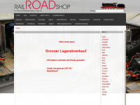 railroadshop.ch Webseite Vorschau